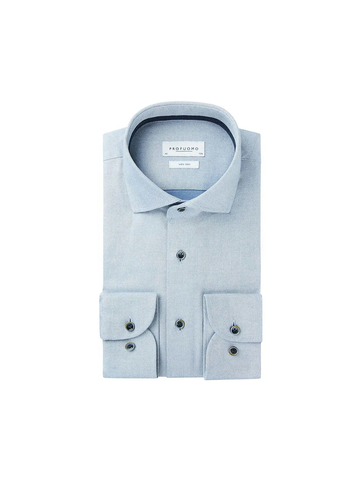 PROFUOMO | Flanellhemd Slim Fit | hellblau